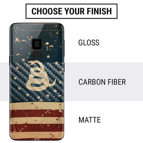 Dont Tread On Me American Flag Galaxy S9 Skin